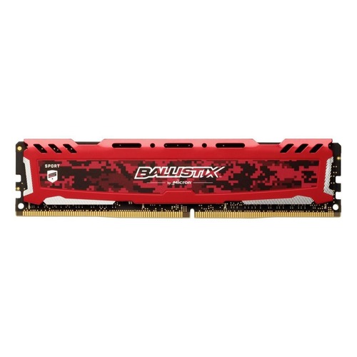 Модуль памяти CRUCIAL Ballistix Sport LT BLS8G4D26BFSEK DDR4 - 8Гб 2666, DIMM, Ret