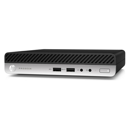 Компьютер HP ProDesk 400 G3, Intel Core i3 7100T, DDR4 4Гб, 128Гб(SSD), Intel HD Graphics 630, Windows 10 Professional, черный [4nu02es]