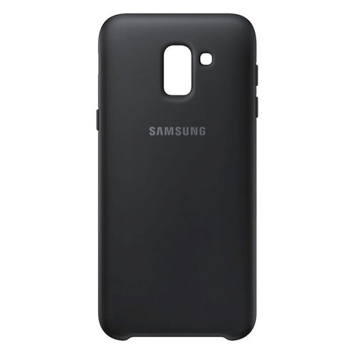 Чехол (клип-кейс) SAMSUNG Dual Layer Cover, для Samsung Galaxy J6 (2018), черный [ef-pj600cbegru]