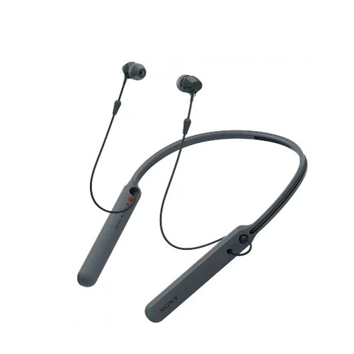 Наушники с микрофоном SONY WI-C400, Bluetooth, вкладыши, черный [wic400b.e]