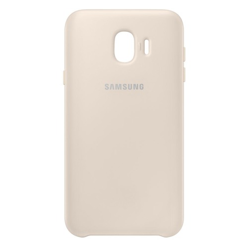 Чехол (клип-кейс) SAMSUNG Dual Layer Cover, для Samsung Galaxy J4 (2018), золотистый [ef-pj400cfegru]