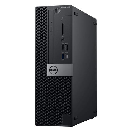 Компьютер DELL Optiplex 5060, Intel Core i5 8500, DDR4 8Гб, 1000Гб, Intel UHD Graphics 630, DVD-RW, Windows 10 Professional, черный [5060-7649]