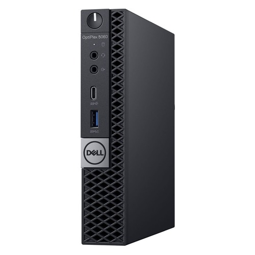 Компьютер DELL Optiplex 5060, Intel Core i5 8500T, DDR4 8Гб, 1000Гб, Intel UHD Graphics 630, Windows 10 Professional, черный [5060-7670]