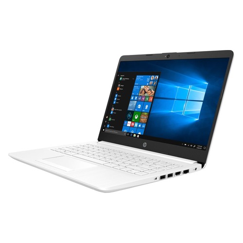 Ноутбук HP 14-cf0007ur, 14", Intel Core i3 7020U 2.3ГГц, 8Гб, 1000Гб, 128Гб SSD, AMD Radeon 530 - 2048 Мб, Windows 10, 4KF55EA, белый