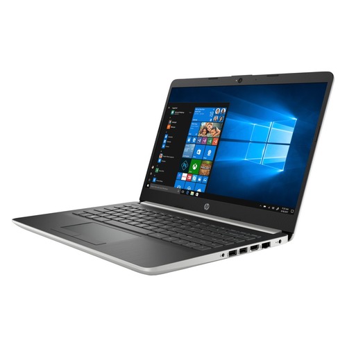 Ноутбук HP 14-cf0006ur, 14", Intel Core i3 7020U 2.3ГГц, 8Гб, 1000Гб, 128Гб SSD, AMD Radeon 530 - 2048 Мб, Windows 10, 4JU70EA, серебристый