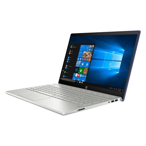 Ноутбук HP 15-cs0004ur, 15.6", IPS, Intel Pentium 4415U 2.3ГГц, 4Гб, 1000Гб, Intel HD Graphics 610, Windows 10, 4GP05EA, синий