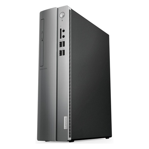 Компьютер LENOVO IdeaCentre 310S-08ASR, AMD A9 9425, DDR4 8Гб, 1000Гб, AMD Radeon R5, DVD-RW, CR, Free DOS, черный и серебристый [90g9006jrs]