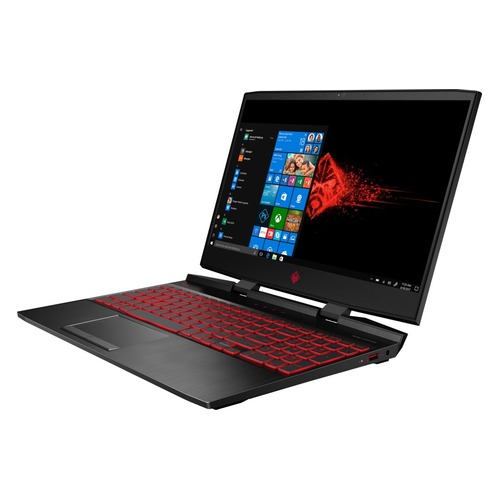 Ноутбук HP Omen 15-dc0017ur, 15.6", IPS, Intel Core i7 8750H 2.2ГГц, 12Гб, 1000Гб, 128Гб SSD, nVidia GeForce GTX 1060 - 3072 Мб, Windows 10, 4HF12EA, черный