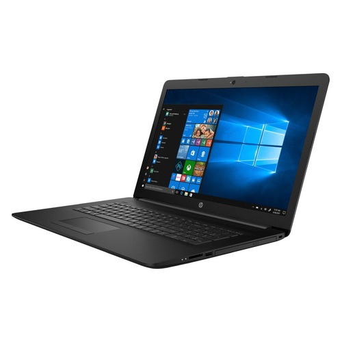 Ноутбук HP 17-by0001ur, 17.3", Intel Celeron N4000 1.1ГГц, 4Гб, 500Гб, Intel UHD Graphics 600, DVD-RW, Windows 10, 4JU38EA, черный