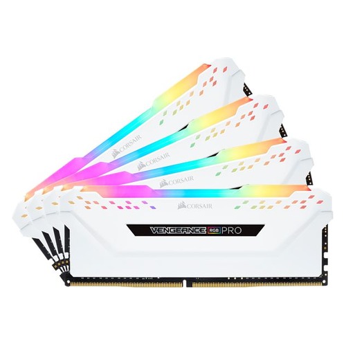 Модуль памяти CORSAIR Vengeance RGB Pro CMW32GX4M4C3000C15W DDR4 - 4x 8Гб 3000, DIMM, Ret