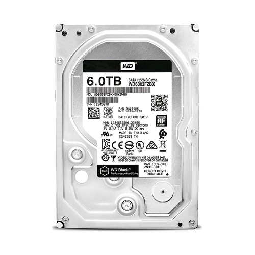 Жесткий диск WD Black WD6003FZBX, 6Тб, HDD, SATA III, 3.5"