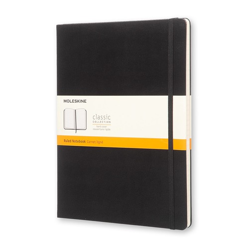 Блокнот Moleskine CLASSIC XLarge 190х250мм 192стр. линейка твердая обложка черный 24 шт./кор.