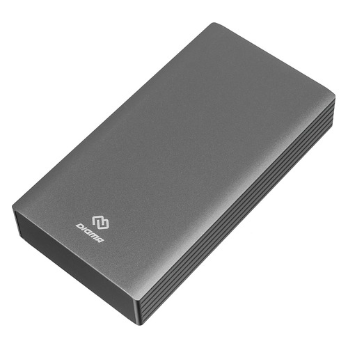 Внешний аккумулятор (Power Bank) DIGMA DG-PD-30000-SLV QC 3.0, 30000мAч, серебристый