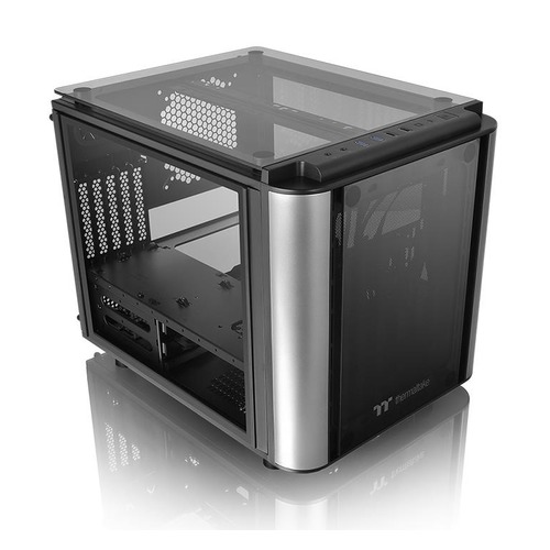 Корпус mATX THERMALTAKE Level 20 VT, Micro-Tower, без БП, черный