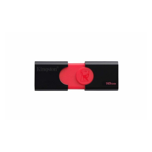 Флешка USB KINGSTON DataTraveler DT 106 16Гб, USB3.0, черный [dt106/16gb]
