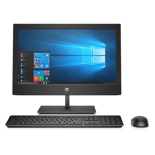 Моноблок HP ProOne 400 G4, 20", Intel Core i3 8100T, 4Гб, 1000Гб, Intel UHD Graphics 630, DVD-RW, Windows 10 Professional, черный [4nt79ea]