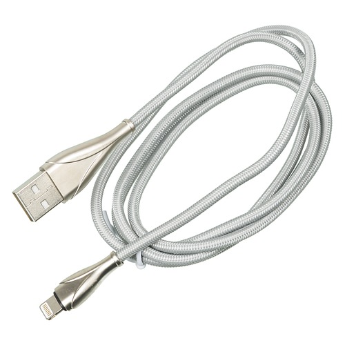 Кабель DIGMA USB A (m), Lightning (m), 1.2м, серебристый