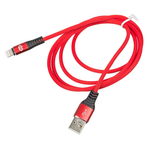 Кабель DIGMA USB A (m), Lightning (m), 1.2м, красный
