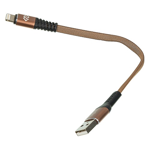 Кабель DIGMA USB A (m), Lightning (m), 0.15м, коричневый