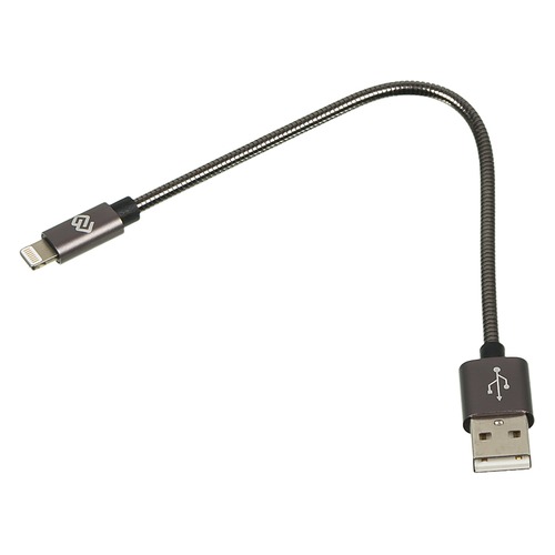 Кабель DIGMA USB A (m), Lightning (m), 0.15м, черный