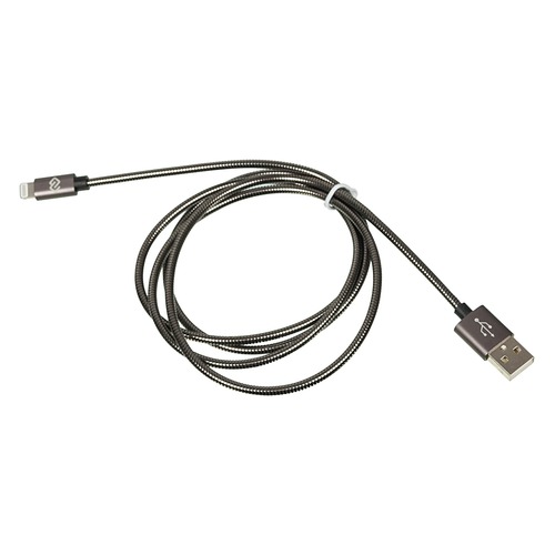 Кабель DIGMA USB A (m), Lightning (m), 1.2м, черный