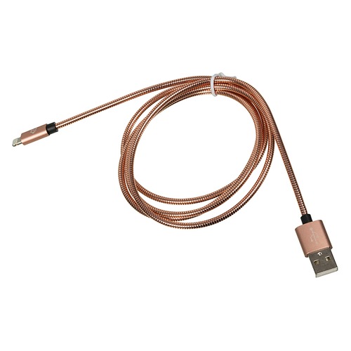 Кабель DIGMA USB A (m), Lightning (m), 1.2м, розовое золото