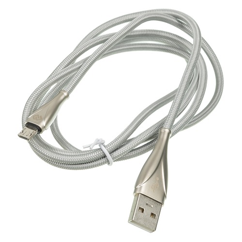 Кабель DIGMA USB A (m), micro USB B (m), 1.2м, серебристый