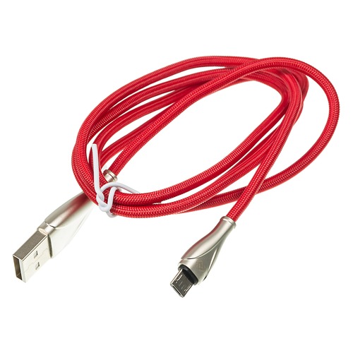 Кабель DIGMA USB A (m), micro USB B (m), 1.2м, красный