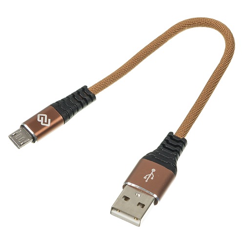Кабель DIGMA USB A (m), micro USB B (m), 0.15м, коричневый