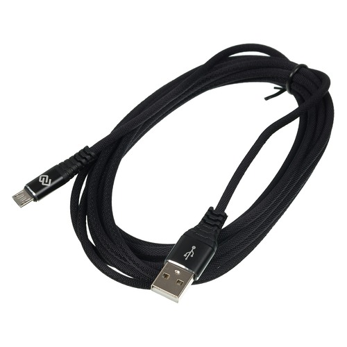 Кабель DIGMA USB A (m), micro USB B (m), 3м, черный