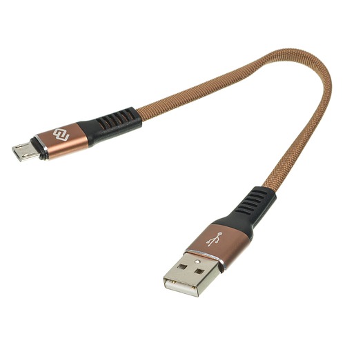 Кабель DIGMA USB A (m), micro USB B (m), 0.15м, коричневый