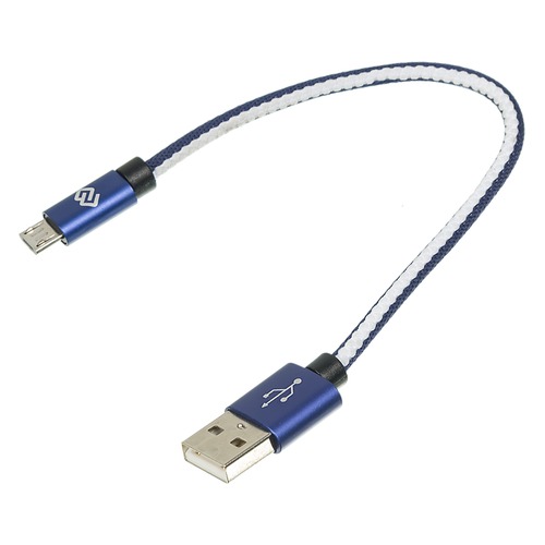 Кабель DIGMA USB A (m), micro USB B (m), 0.15м, синий