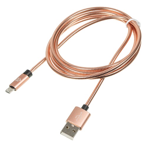 Кабель DIGMA USB A (m), micro USB B (m), 1.2м, розовое золото