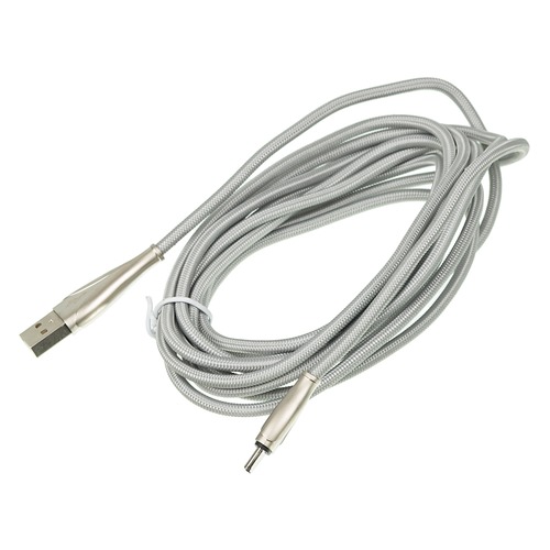 Кабель DIGMA USB A (m), USB Type-C (m), 3м, серебристый