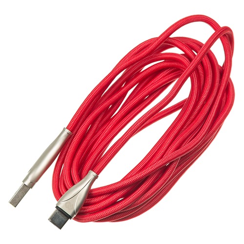 Кабель DIGMA USB A (m), USB Type-C (m), 3м, красный