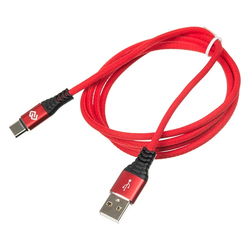 Кабель DIGMA USB A (m), USB Type-C (m), 1.2м, красный