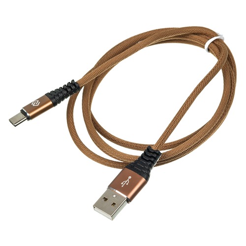 Кабель DIGMA USB A (m), USB Type-C (m), 1.2м, коричневый