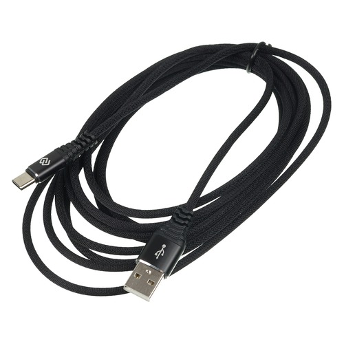 Кабель DIGMA USB A (m), USB Type-C (m), 3м, черный