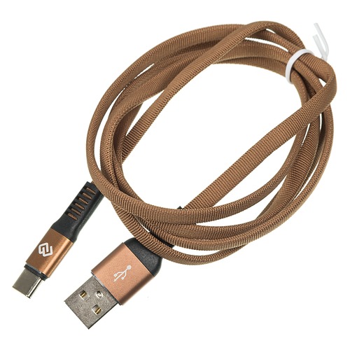 Кабель DIGMA USB A (m), USB Type-C (m), 1.2м, коричневый
