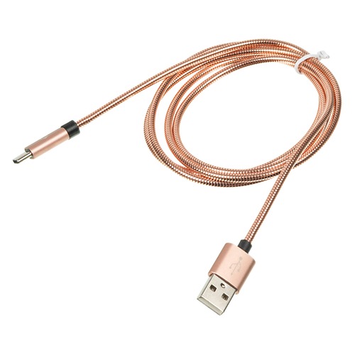 Кабель DIGMA USB A (m), USB Type-C (m), 1.2м, розовое золото