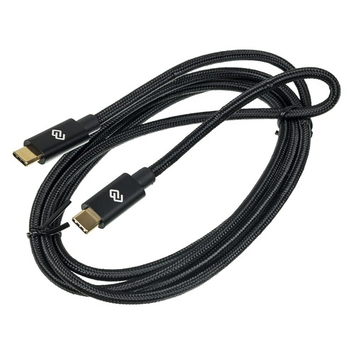 Кабель DIGMA Power Delivery 100W, USB Type-C (m), USB Type-C (m), 1.5м, черный