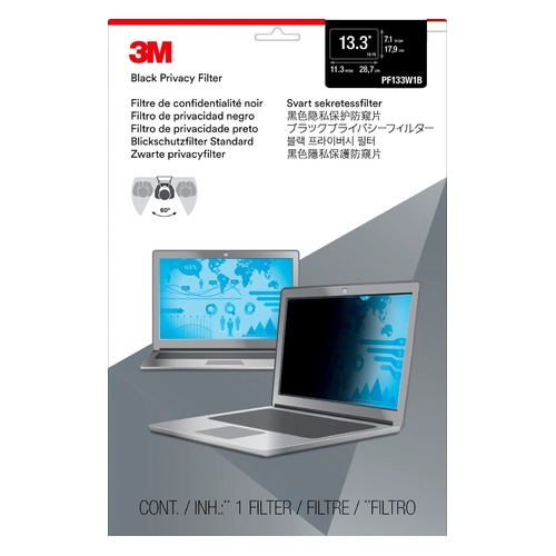 Пленка защиты информации 3M PF133W1B для ноутбука 13.3", 16:10, черный [7000013835]