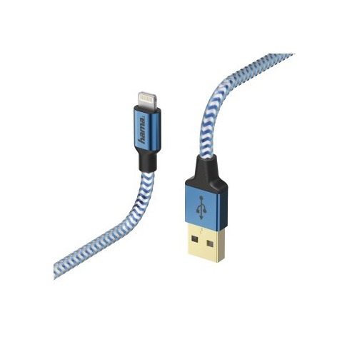 Кабель HAMA 00178300, Lightning (m), USB A (m), 1.5м, MFI, синий