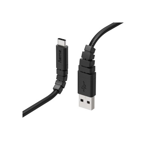 Кабель HAMA Extreme, USB Type-C (m), USB A(m), 1.4м, черный [00178307]