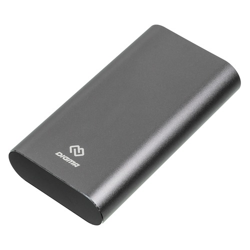 Внешний аккумулятор (Power Bank) DIGMA DG-ME-20000, 20000мAч, темно-серый