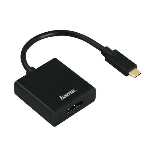 Адаптер HAMA USB Type-C (m), DisplayPort (f), 0.1м, черный [135725]