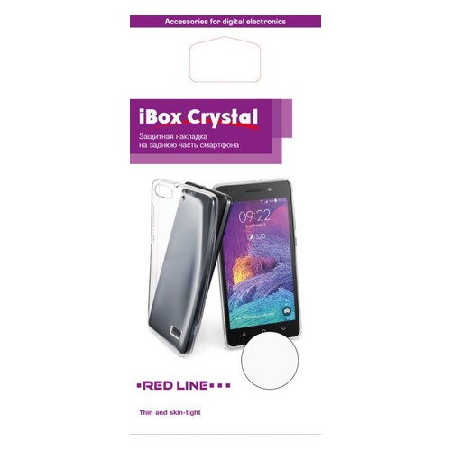 Чехол (клип-кейс) REDLINE iBox Crystal, для Motorola Moto E4 Plus, прозрачный [ут000014541]