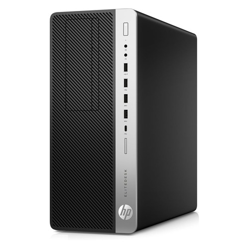 Компьютер HP EliteDesk 800 G4, Intel Core i5 8500, DDR4 8Гб, 256Гб(SSD), Intel UHD Graphics 630, DVD-RW, CR, Windows 10 Professional, черный [4qc42ea]