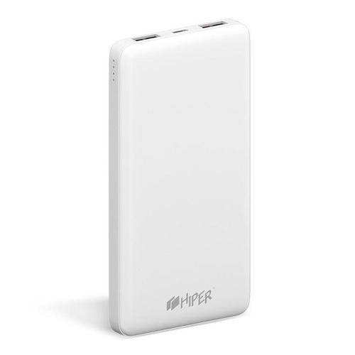 Внешний аккумулятор (Power Bank) HIPER ST10000, 10000мAч, белый [st10000 white]