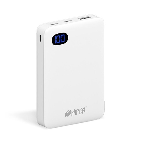 Внешний аккумулятор (Power Bank) HIPER SN10000, 10000мAч, белый [sn10000 white]